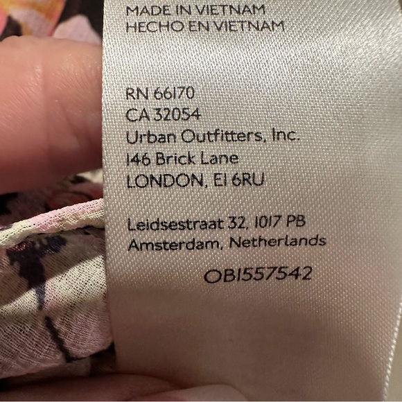 Free People Long Sleeve Maybel Blouse Women's Floral Print Black Combo Size XS - Picture 11 of 12